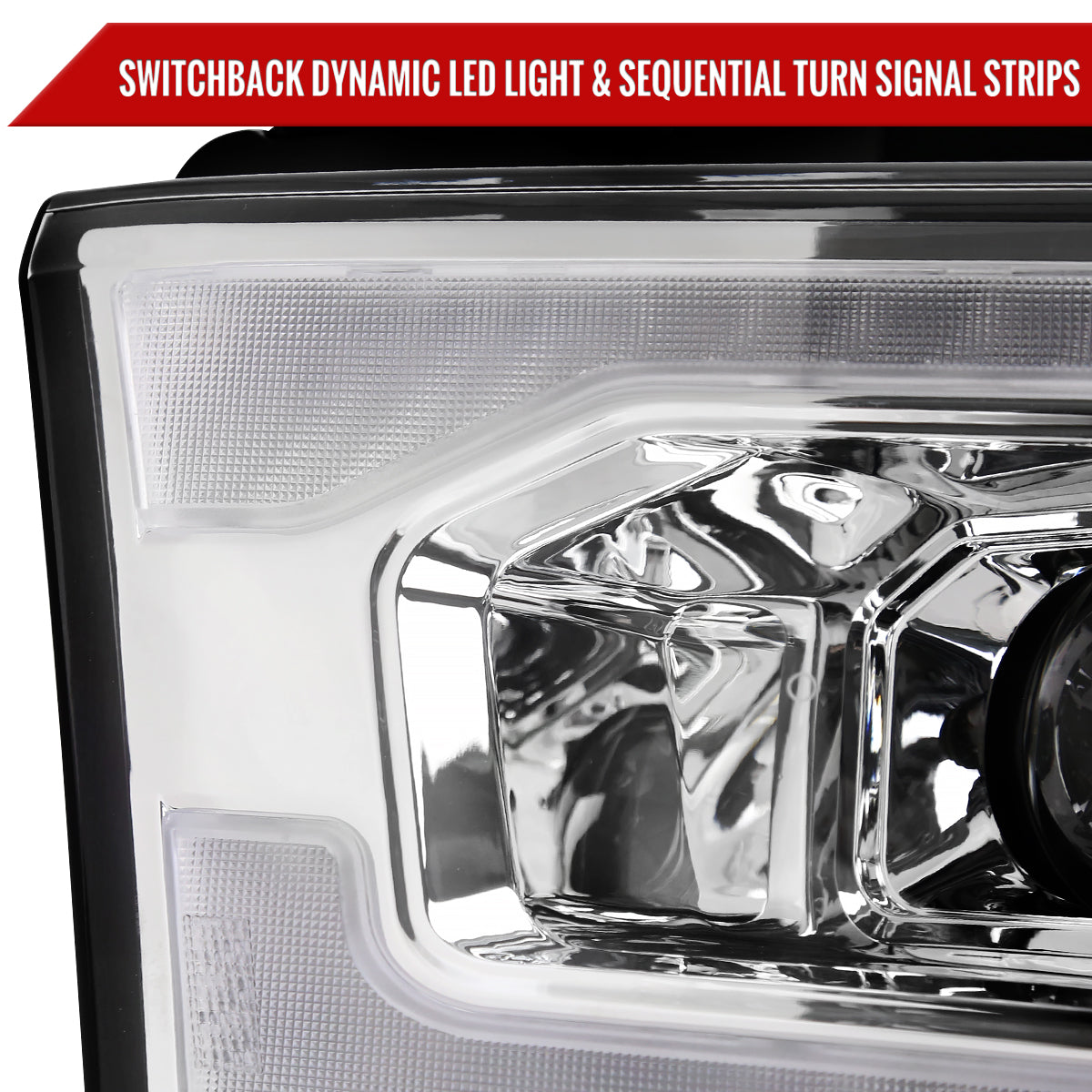 Spec-D 19-24 Ram 2500 3500 4500 5500 SEQ Projector Headlights Chrome