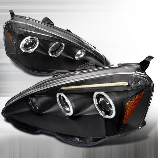 Spec-D 02-04 Acura RSX Halo Projector Headlights Black