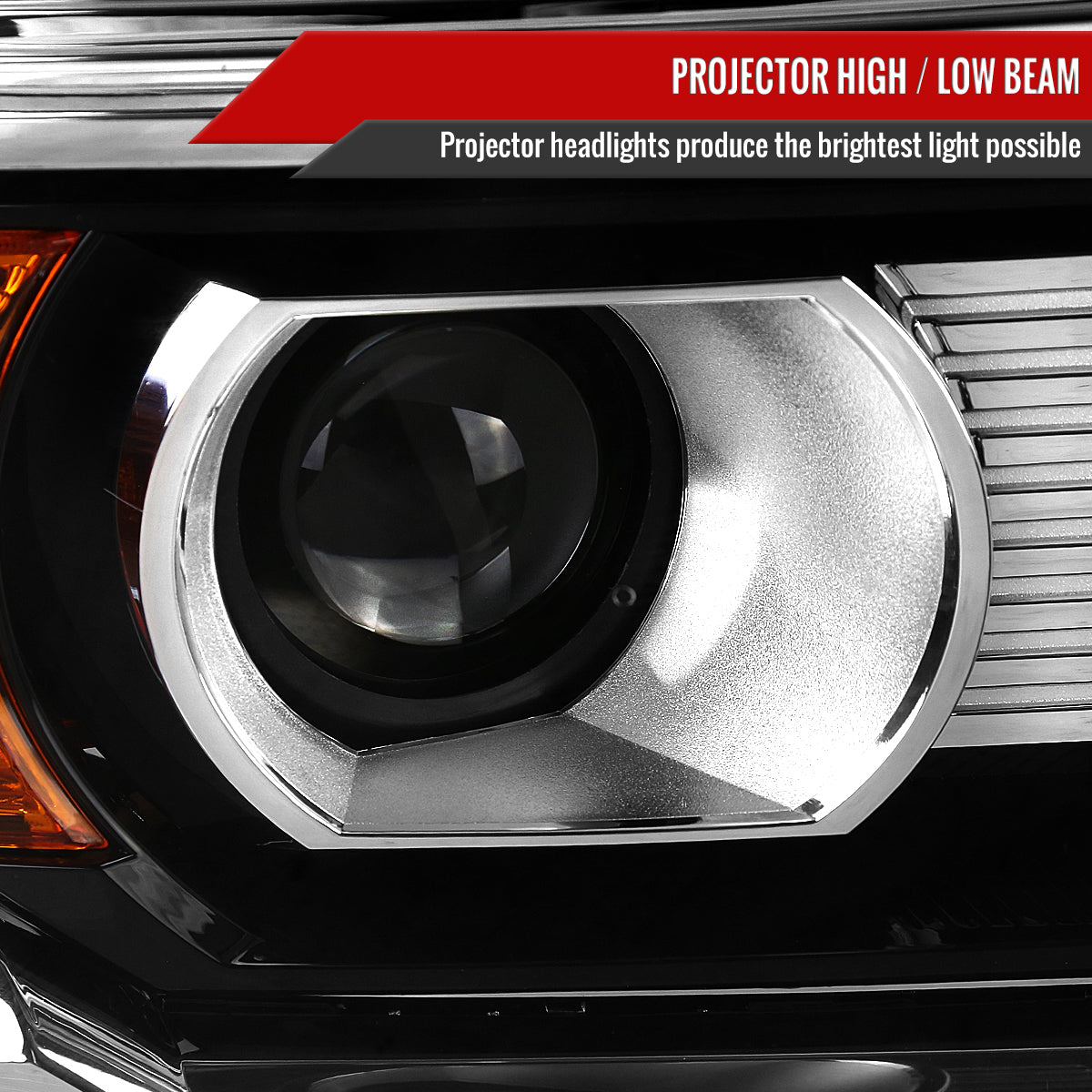 Spec-D 14-19 GMC Sierra Passenger Projector Chrome Replacement