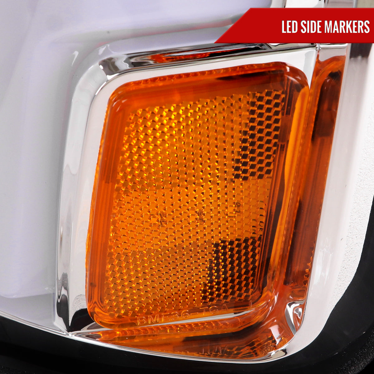 Spec-D 15-19 Silverado 2500HD/3500HD Headlights Switchback SEQ Chrome