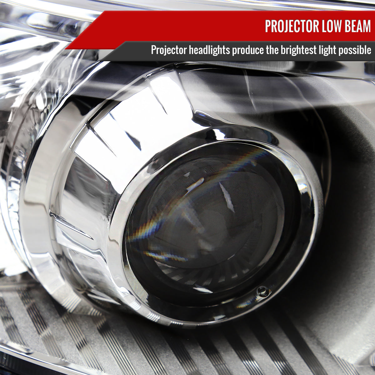 Spec-D 11-20 Toyota Sienna Passenger Projector Chrome Replacement