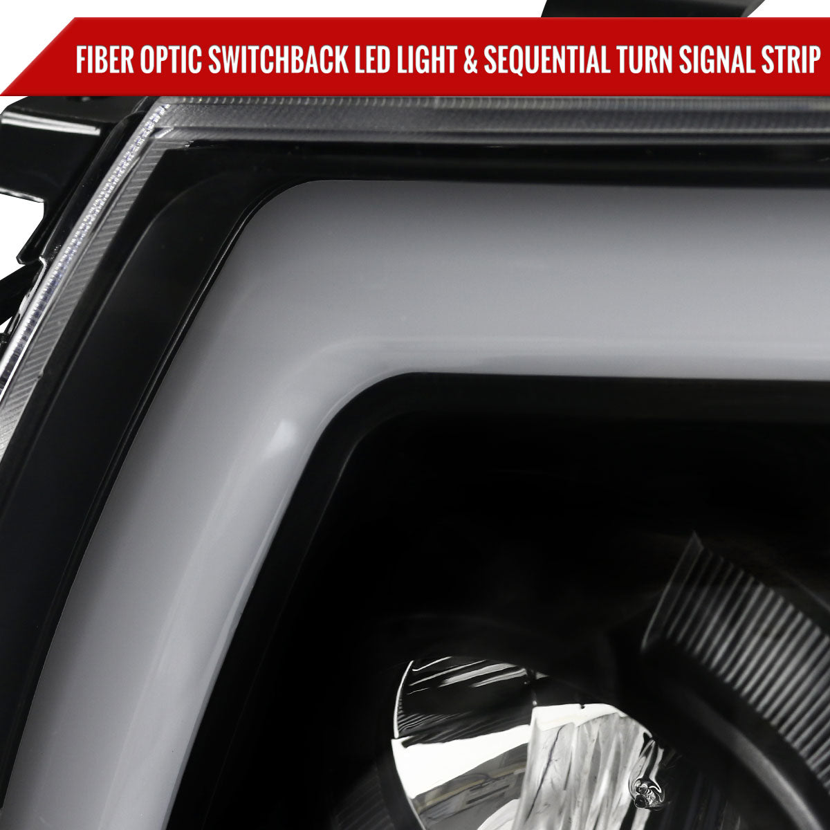 Spec-D 05-11 Tacoma Headlights Sequetial LED Bar Signal Black