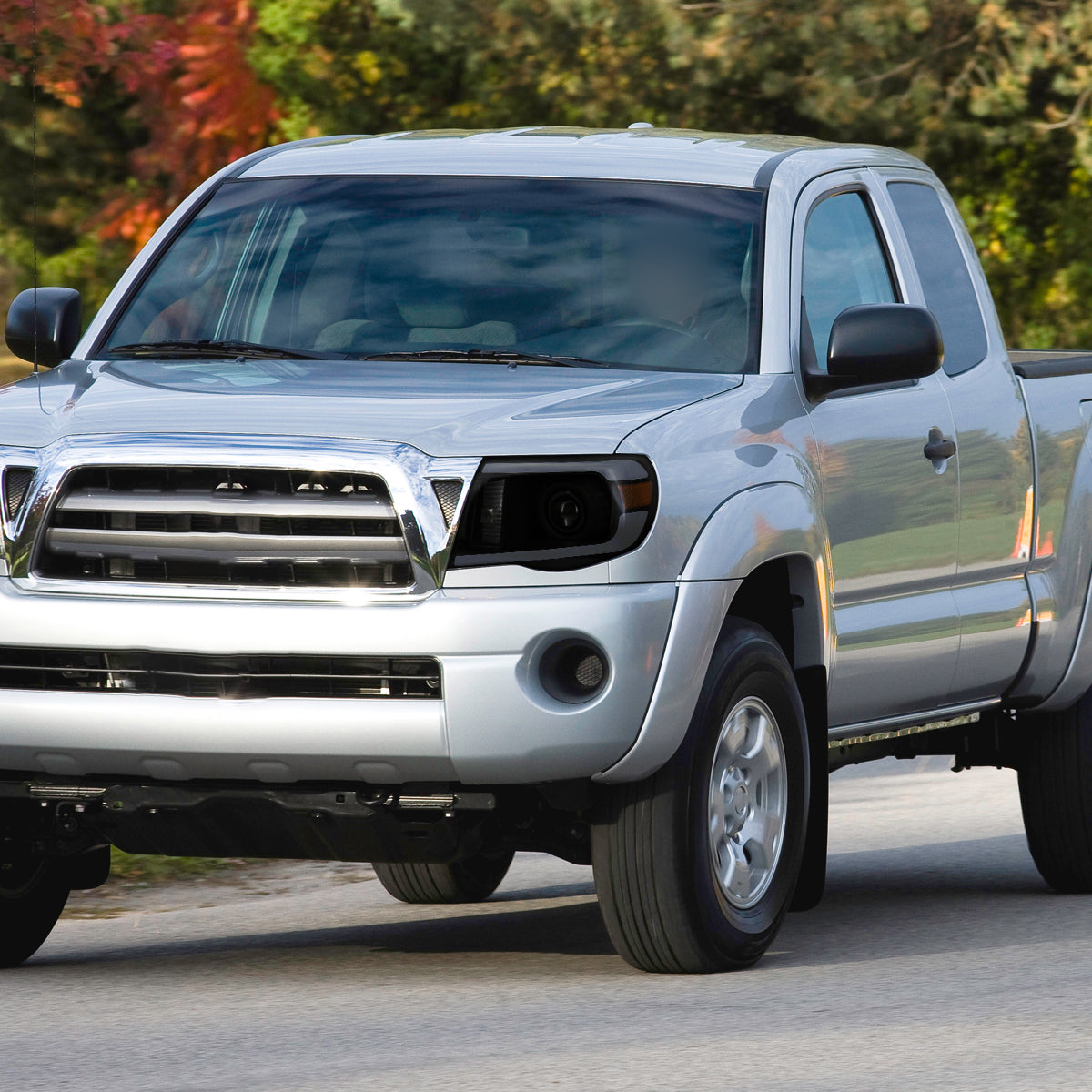Spec-D 05-11 Tacoma LED Bar Projector Headlights Chrome w/ Smoked Lens