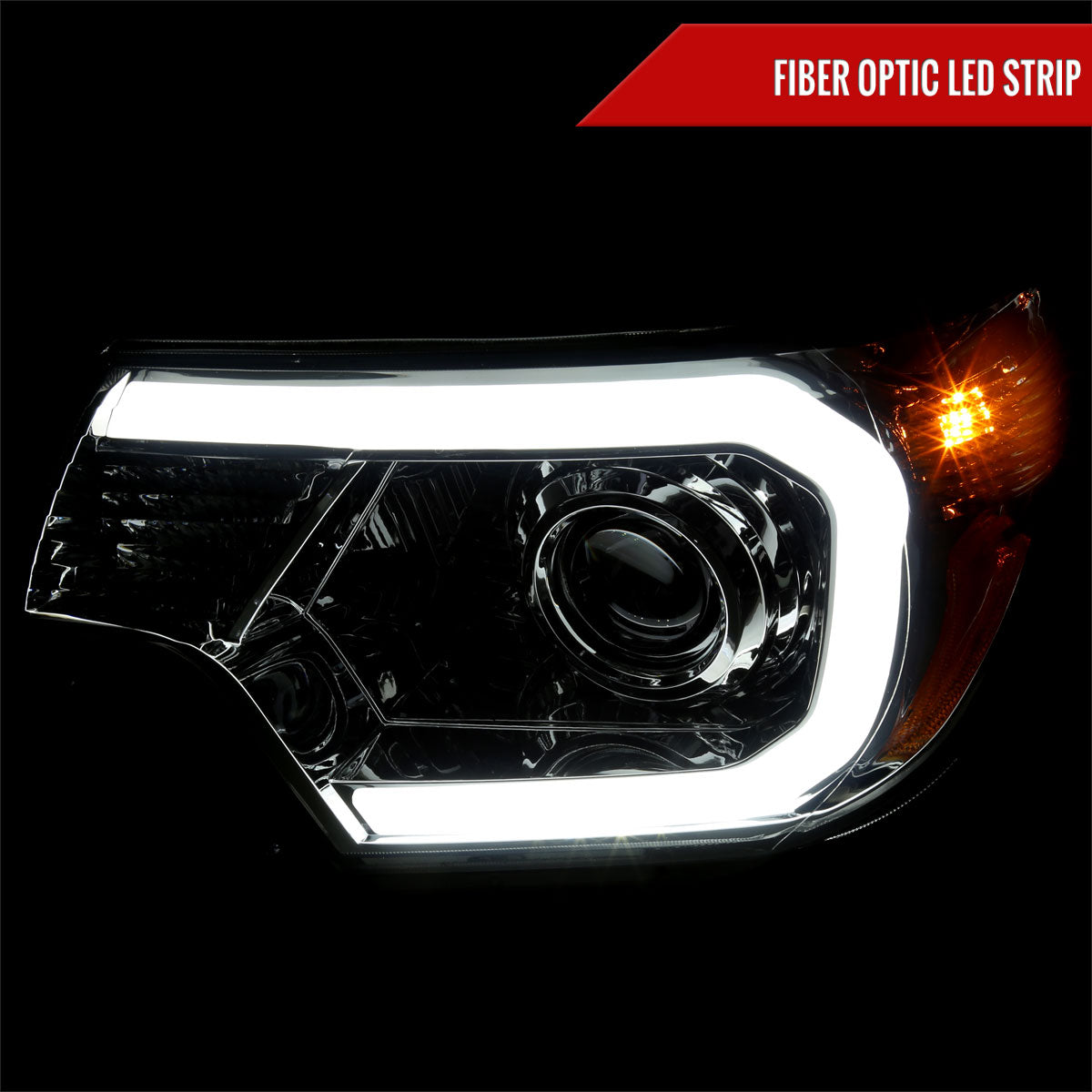 Spec-D 12-15 Tacoma Projector Headlights Parking Light Chrome/Smoked