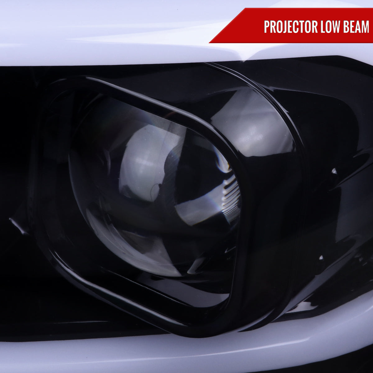 Spec-D 16-23 Toyota Tacoma Projector Headlights Glossy Black.