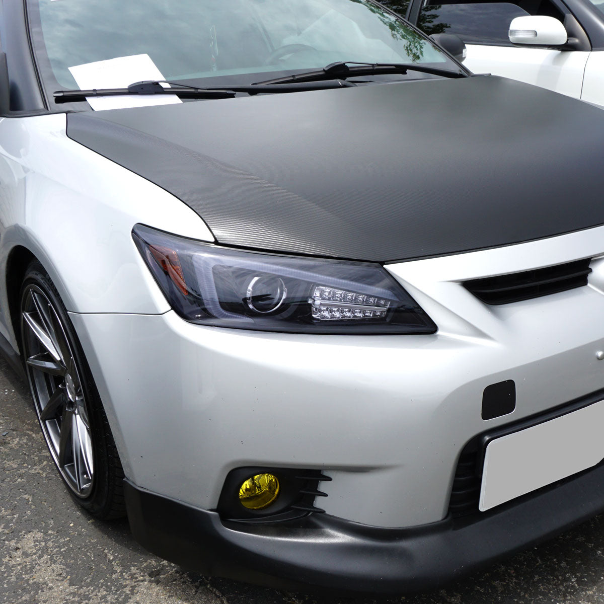 Spec-D 11-13 Scion tC Projector Headlights LED Bar Jet Black/Smoked