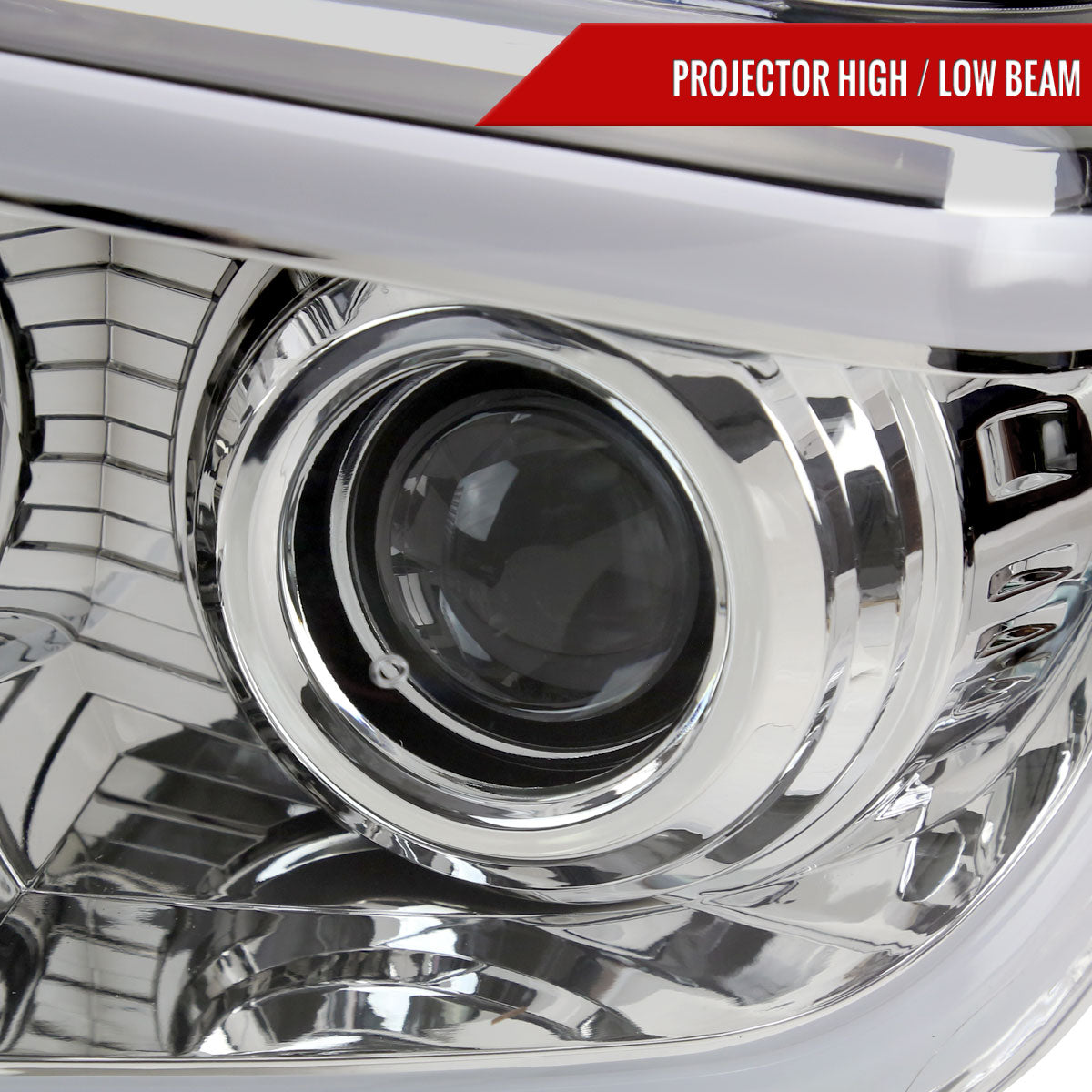Spec-D 14-21 Toyota Tundra LED Projector Headlights Chrome