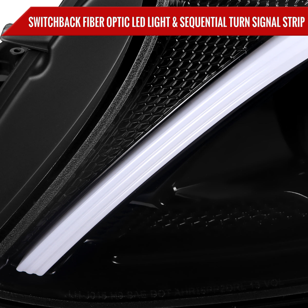 Spec-D 15-18 Mercedes C-Class W205 Sequential Headlights Black/Smoked