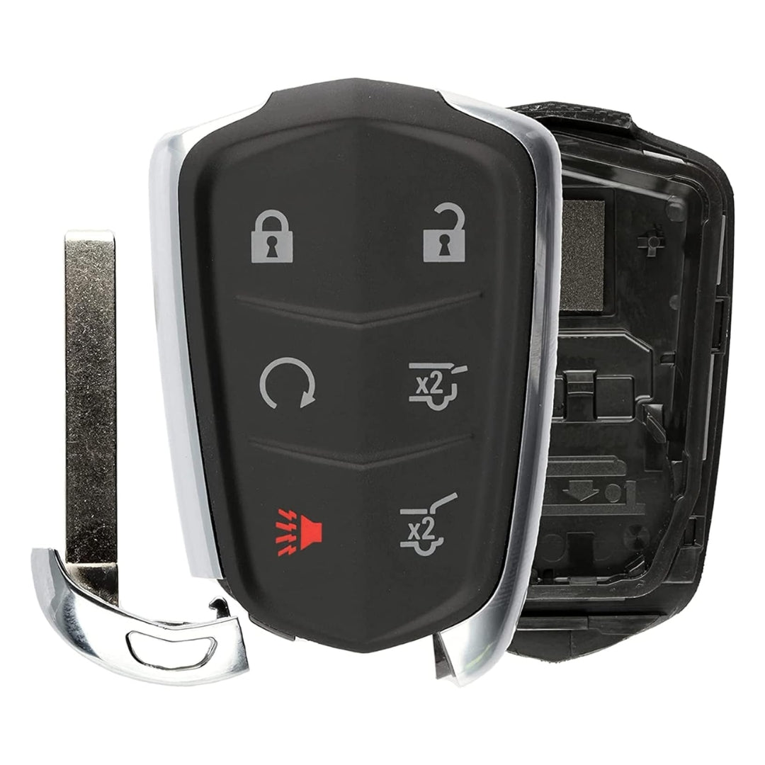 2014-2019 Cadillac / 6-Button Smart Key SHELL For HYQ2AB, HYQ2EB (AFTERMARKET)