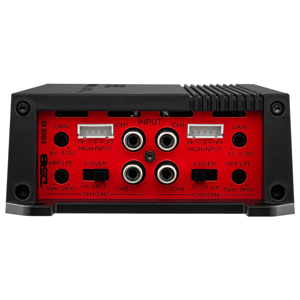 DS18 G1000.4D (GEN-X Full-Range Class D 4-Channel Amplifier 4 x 90 Watts Rms @ 4-ohm)