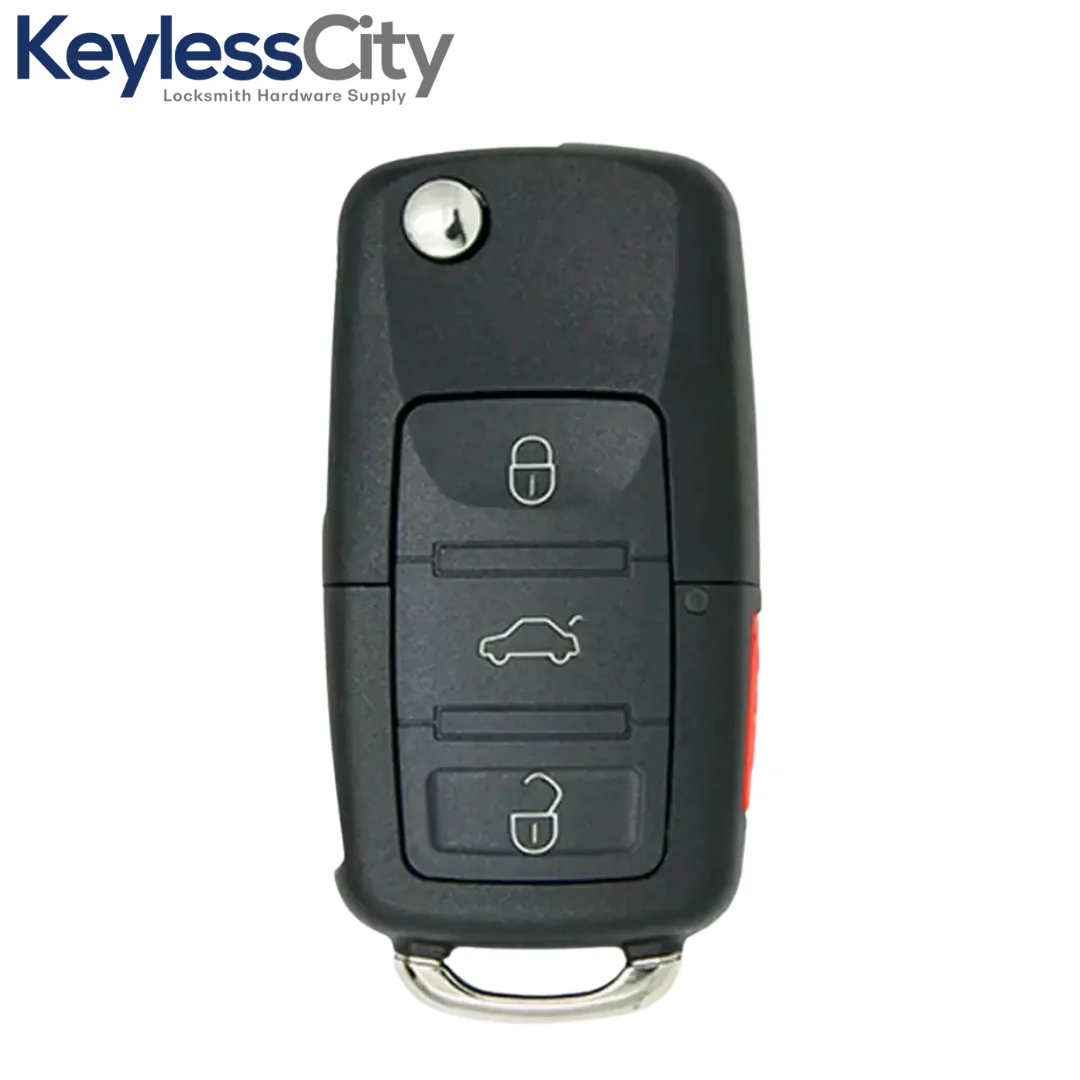 2002-2006 Volkswagen / 4-Button Flip Key / 1J0959753AM (AFTERMARKET)