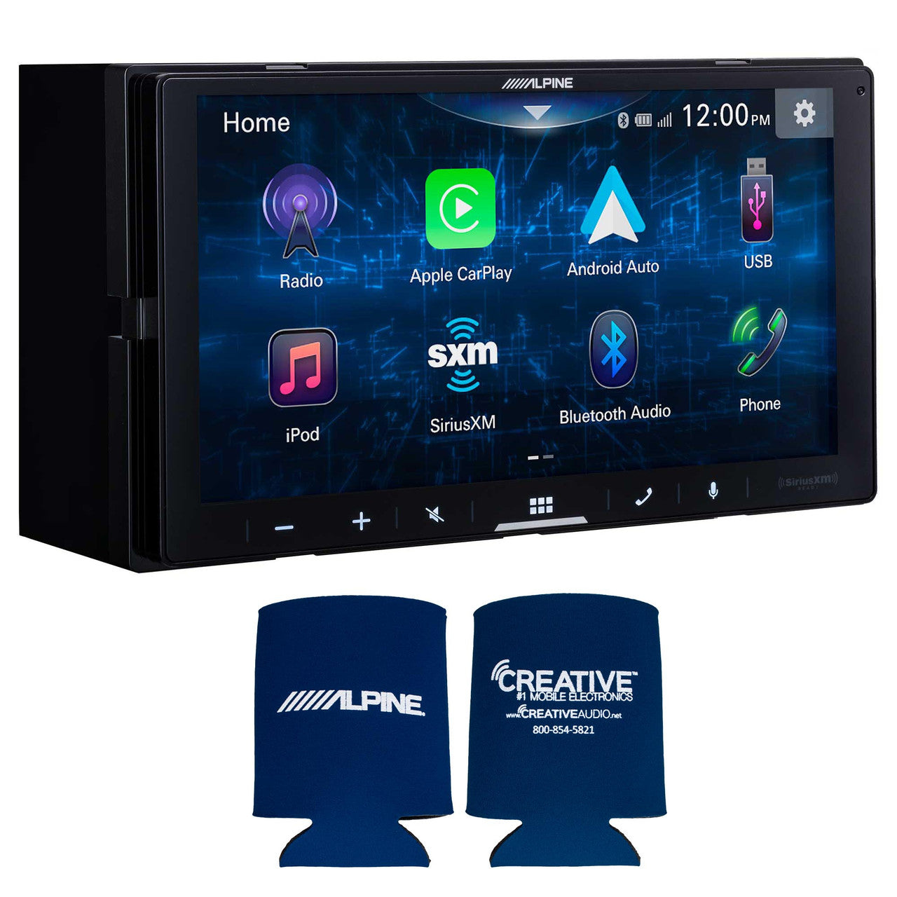 Alpine iLX-W670 Digital Multimedia Receiver & 2 Pairs Alpine S2-S40C Type S 4