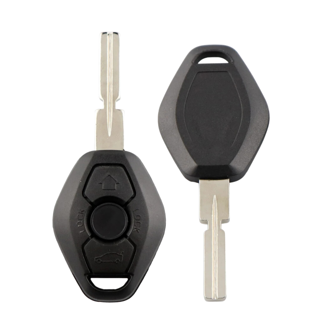 2000-2003 BMW 5 6 7 Z3 Series / 3-Button Remote Head Key / PN: 8382328 / LX8FZV / 4-Track EWS (AFTERMARKET)
