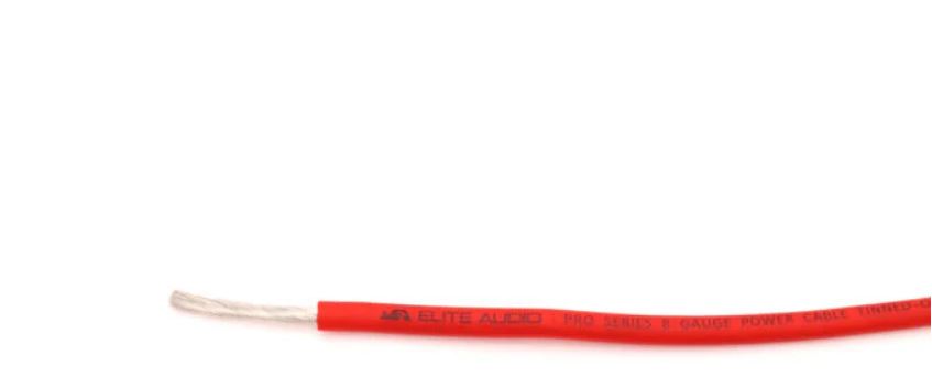Elite Audio EA-PRO-8G-PWR 100% OFC Tinned Copper 8 Gauge Power Wire 250ft | True Gauge | Elite Audio