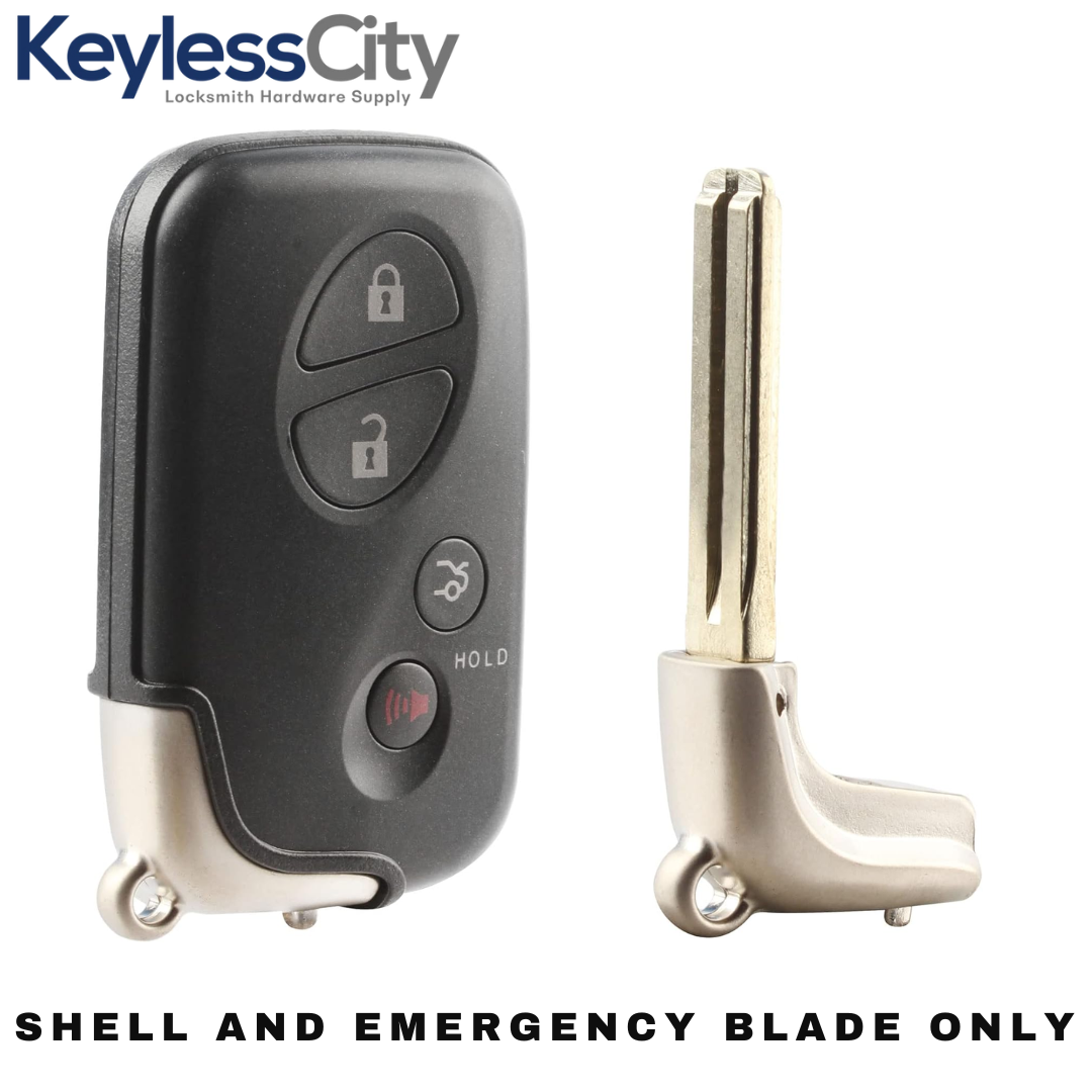 2006-2012 Lexus / 4-Button Remote Smart Key SHELL / HYQ14AAB HYQ14ACX HYQ14AAF (AFTERMARKET)