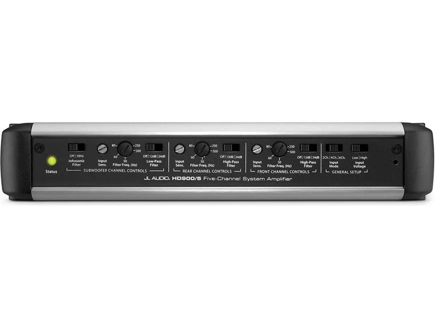 JL Audio HD Series HD900/5 5-channel car amplifier — 100 watts RMS x 4 at 4 ohms + 500 watts RMS x 1