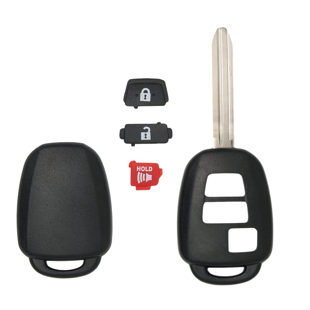 2012-2017 Toyota Scion / 3-Button Remote Head Key SHELL / TR47 / MOZB52TH, GQ4-52T, HYQ12BDM (AFTERMARKET)