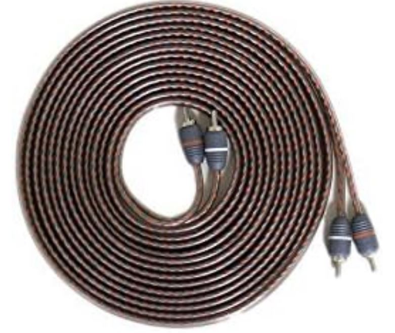 Elite Audio EA-RCA12 Standard 2-Ch RCA Cable - 12ft. Male to Male Twisted Wire Pair with Noise Reduction