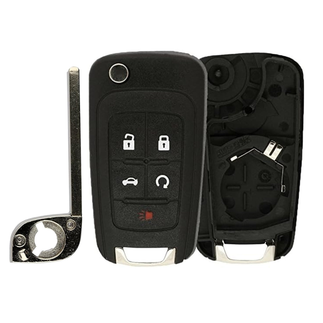 2010-2019 GM / 5-Button Flip Blade Key SHELL For OHT01060512