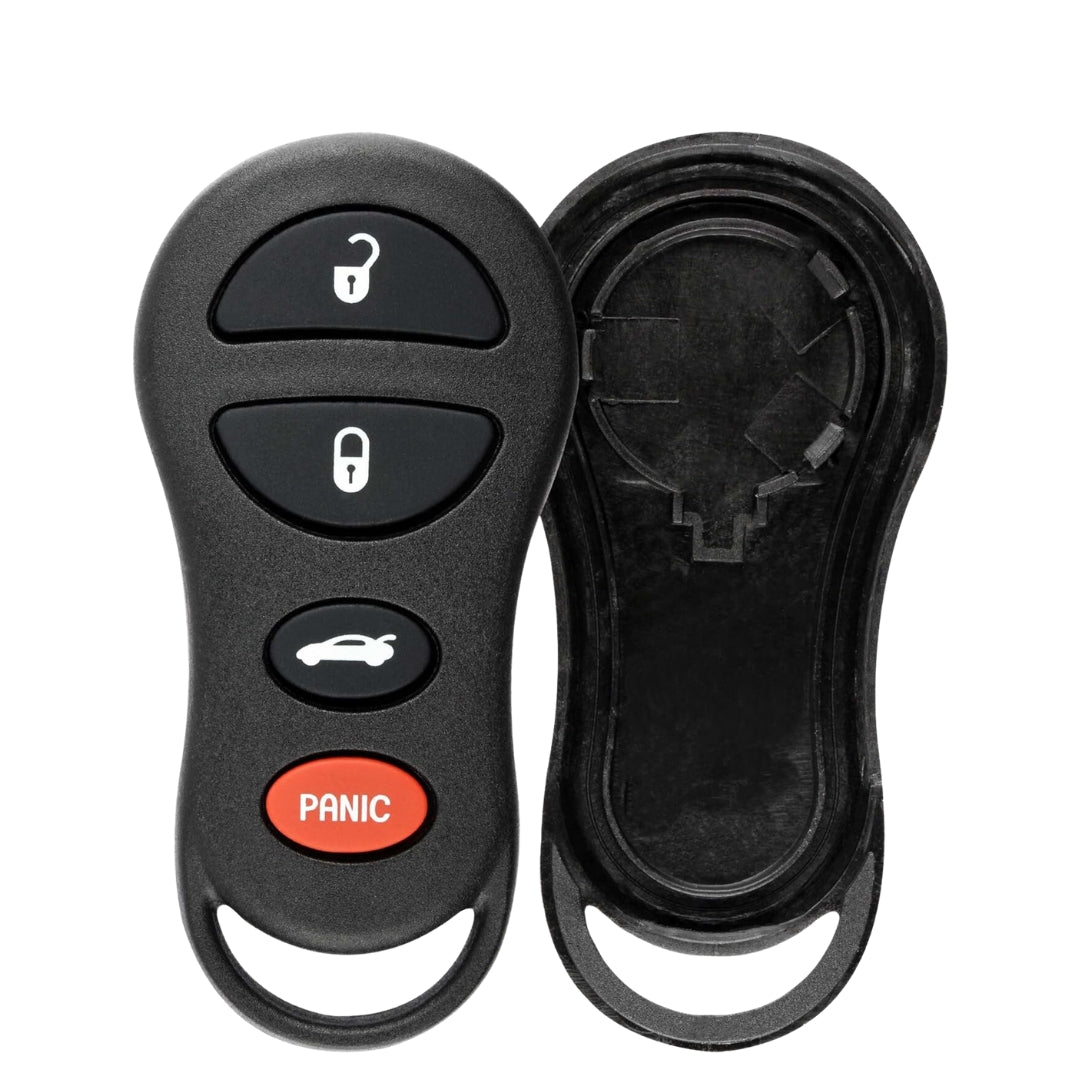 1999-2005 Chrysler Dodge Jeep Keyless Entry Remote SHELL For GQ43VT17T - Black (AFTERMARKET)