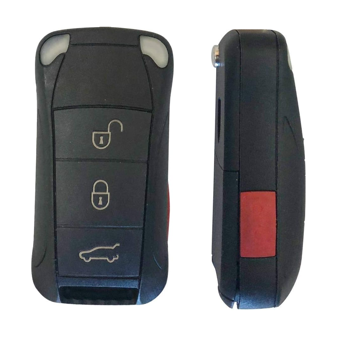 2000-2004 Porsche Cayenne / 4-Button Flip Key / KR55WK45032 / 315 MHz (AFTERMARKET)