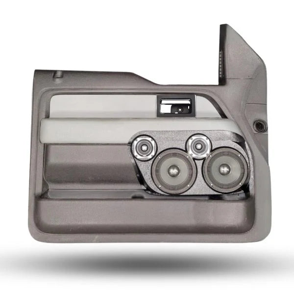 Custom Speaker Pods Dual 6.5″ and Dual 3.5″ Speaker Pods for the Front Door of a 09-14 Ford F-150