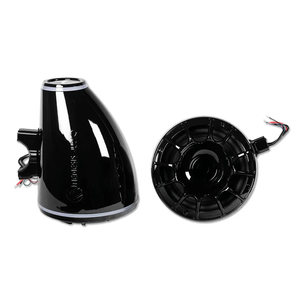 Nemesis Audio WAKE-8 8″ Marine Tower Speakers 500W RMS w/ RGB Lighting & Horn Loaded Drivers