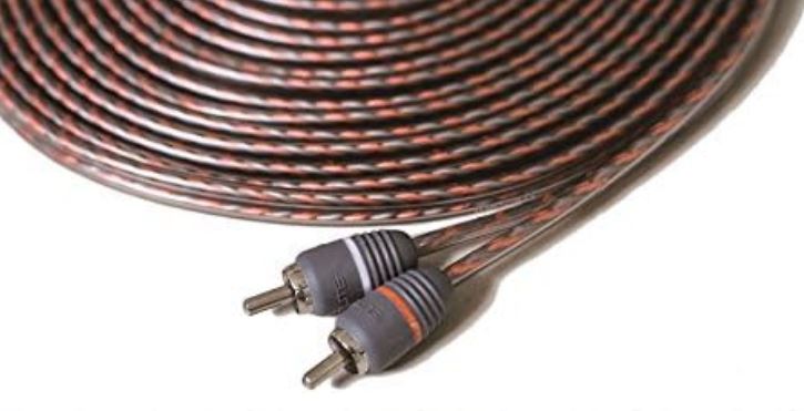 Elite Audio EA-RCA25 Standard 2-Ch RCA Cable - 25ft. Male to Male Twisted Wire Pair with Noise Reduction