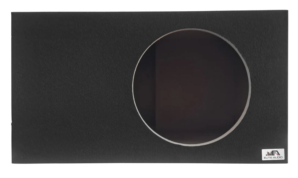 Elite Audio EBOX-SVS15SPL Single 15” Subwoofer Enclosure - Polyurethane Bed Liner Finish, Rear Side Port for SPL Bass, 1” MDF Heavy-Duty Construction, Pro-Tuned Ports, High-Current Terminals for Superior Sound Quality