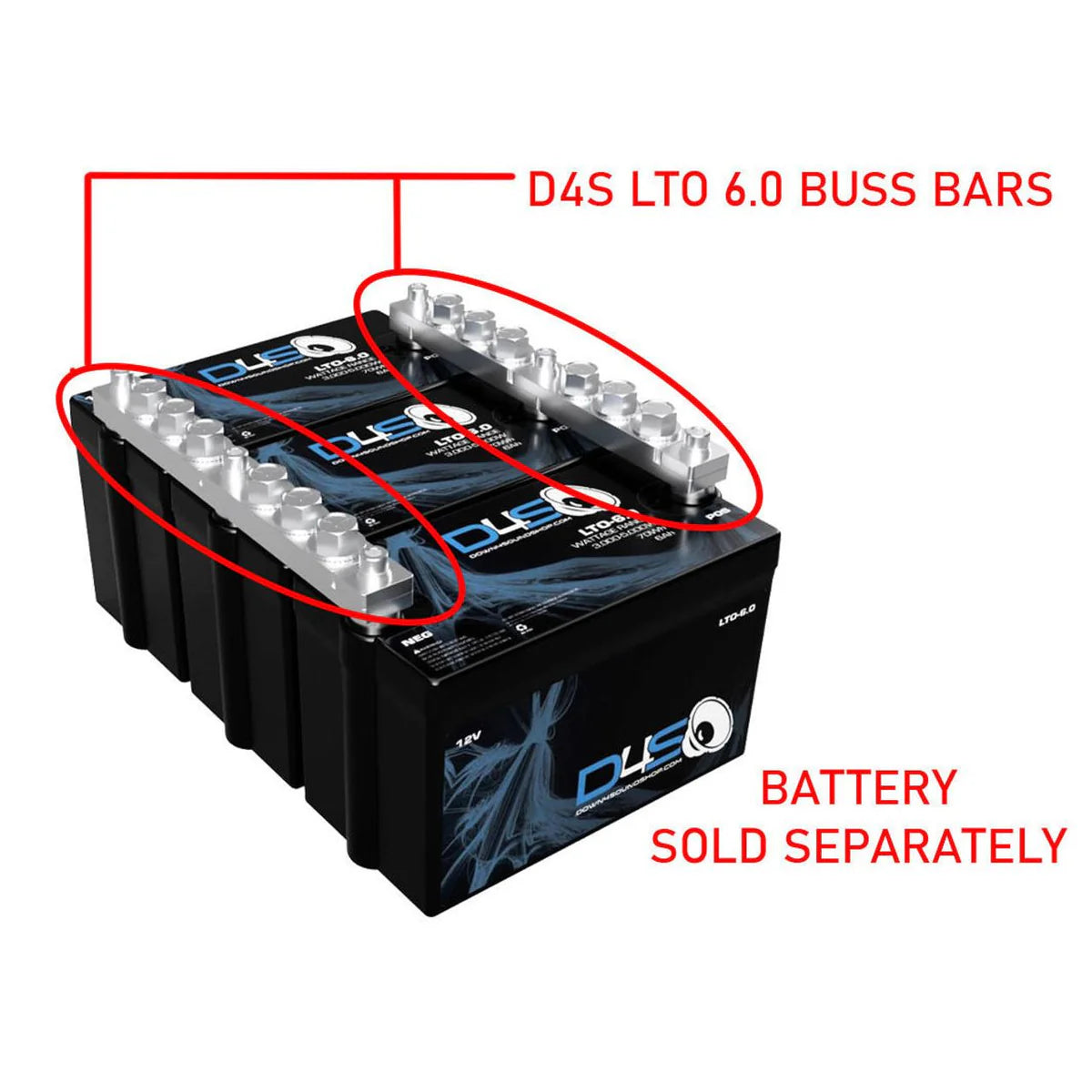 Down4Sound D4S LTO 6.0 Battery Buss Bars
