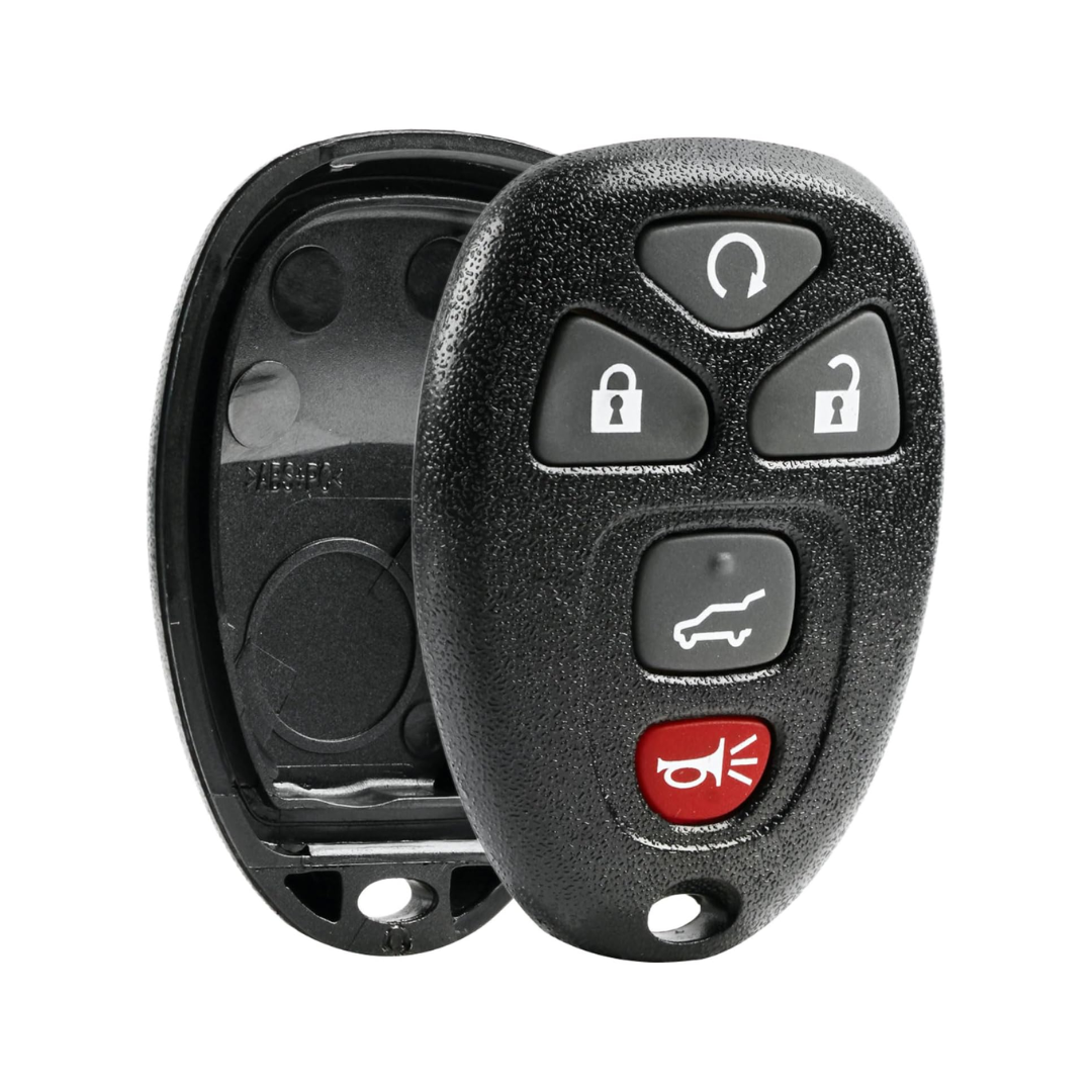 2007-2017 GM / 5-Button Keyless Entry Remote SHELL / OUC60270 / Black (AFTERMARKET)