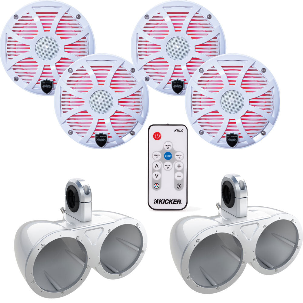 Two Pairs of Wet Sounds REVO6-SWW White 6.5