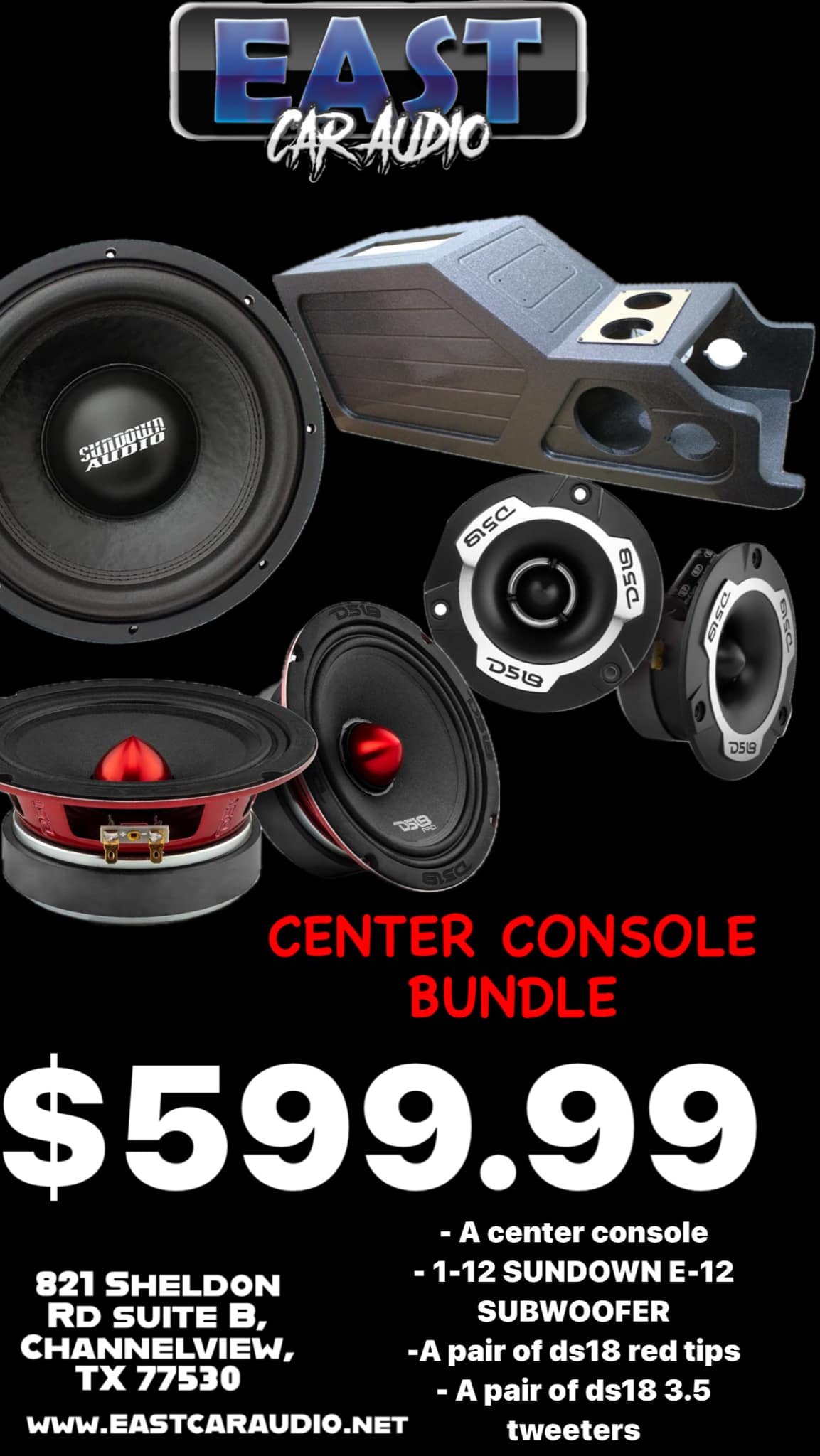 ECA Center Console Combo. This is a Package for silverado, Sierra, Ram and Ford