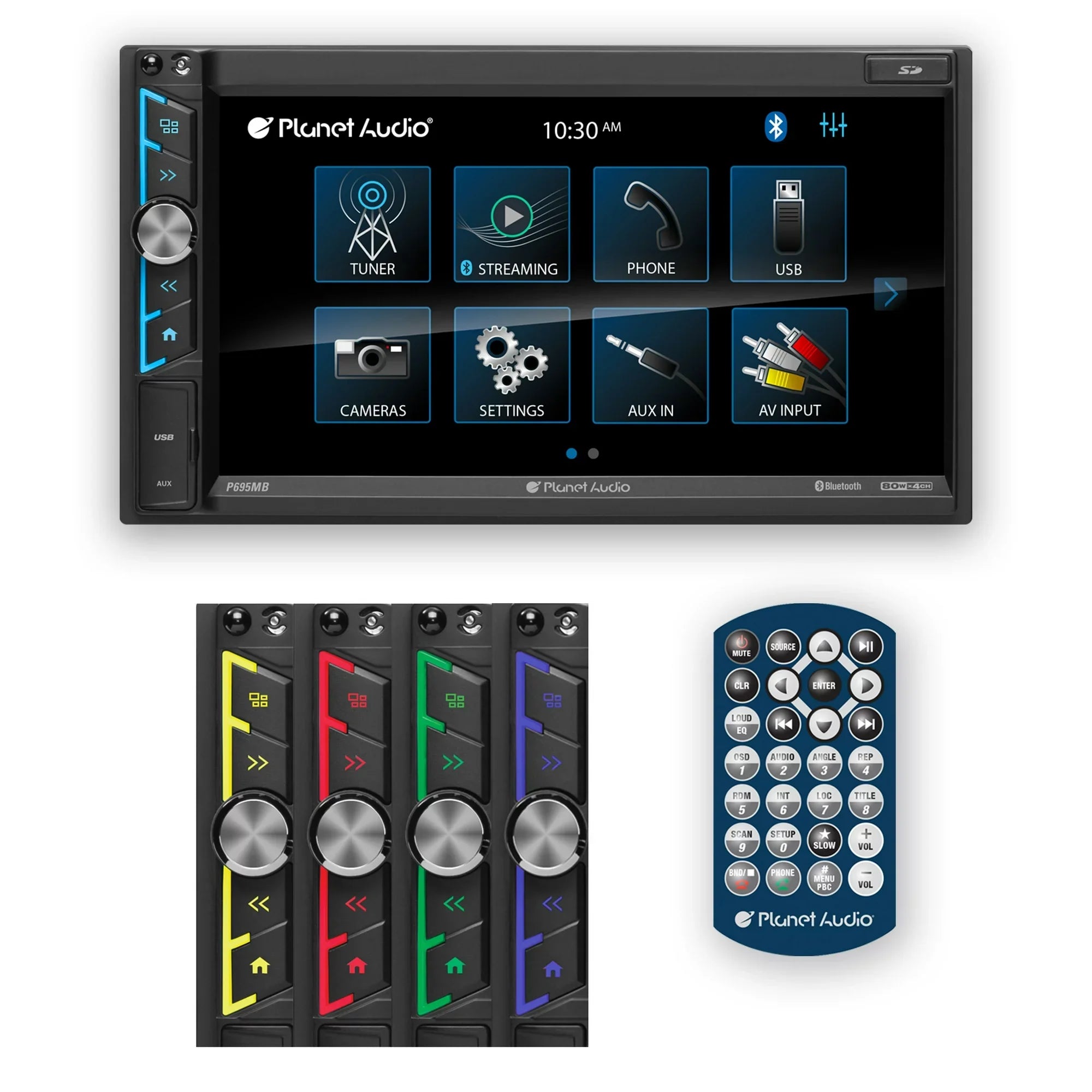 Planet Audio P695MB 6.95” Bluetooth Car Stereo, No CD