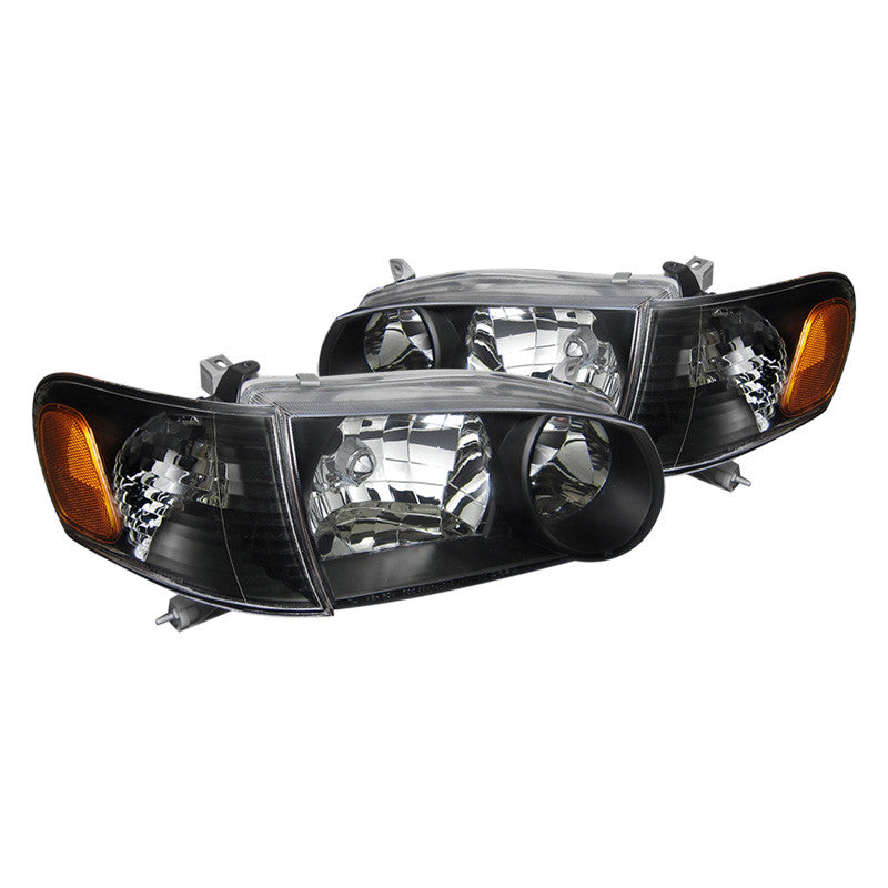 Spec-D 01-02 Toyota Corolla Black Headlights
