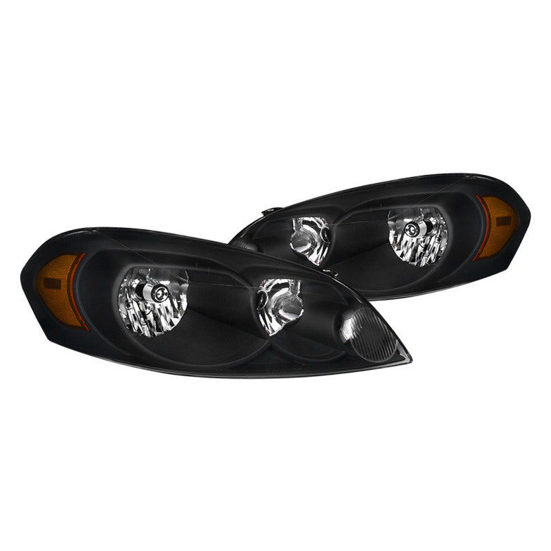 Spec-D 06-16 Chevy Impala Headlights Crystal Matte Black/Clear Lens