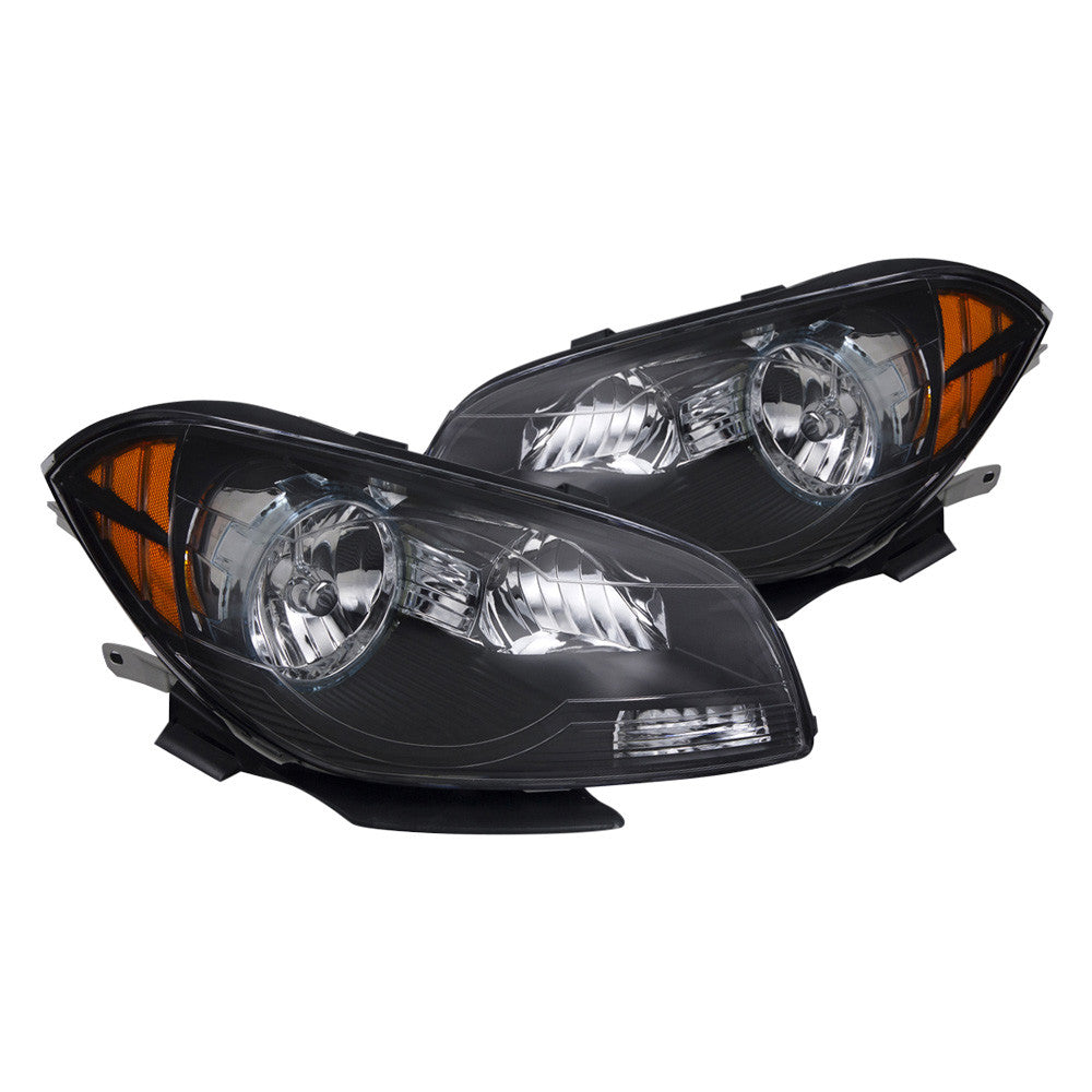 Spec-D 08-12 Chevy Malibu Black Headlights
