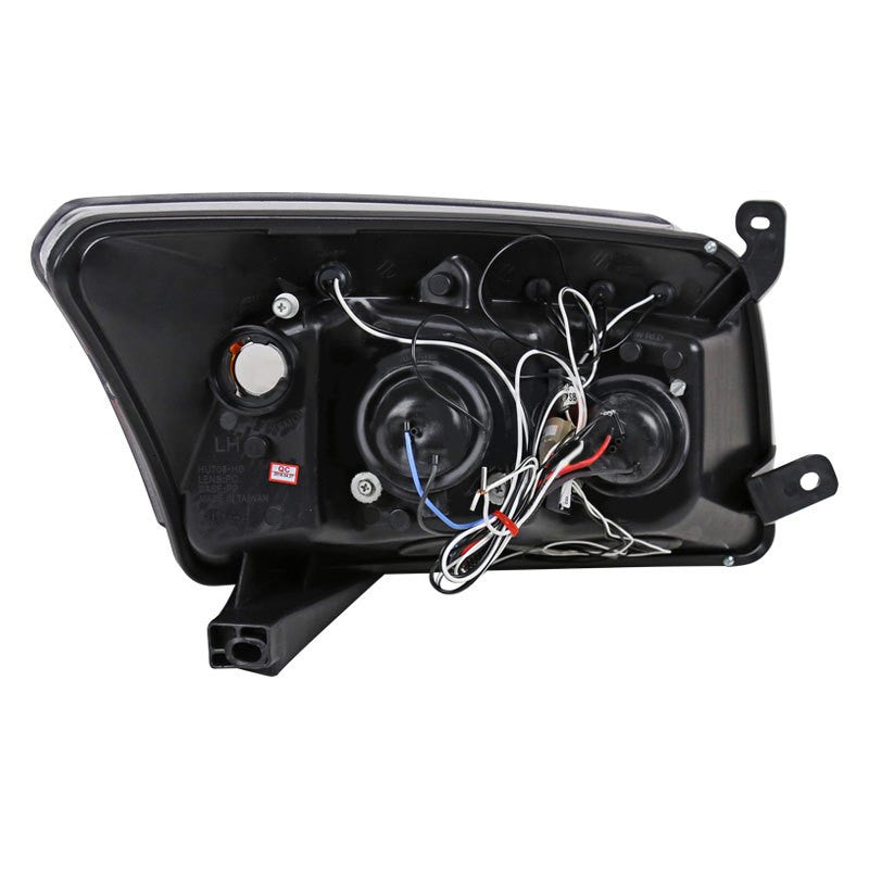 Spec-D 07-12 Dodge Caliber Halo Projector Headlights Black