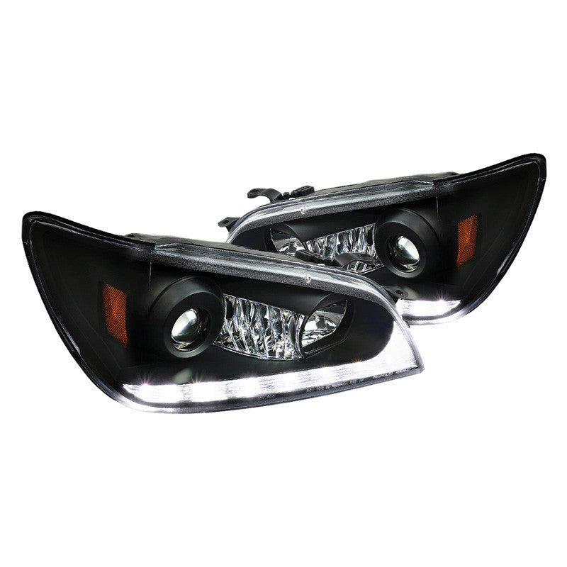 Spec-D 01-05 Lexus IS300 Headlights Projector LED Strip Black/Clear