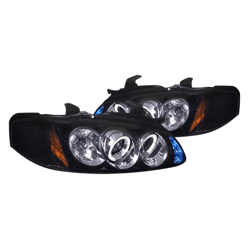 Spec-D 00-03 Nissan Sentra Halo Projector Headlights Smoked
