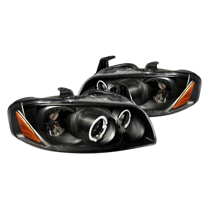 Spec-D 04-06 Nissan Sentra Halo Projector Headlights Black