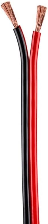 The Install Bay SWRB8100 Speaker Wire 8 Gauge All Copper Red-Black Paired Coil – 100