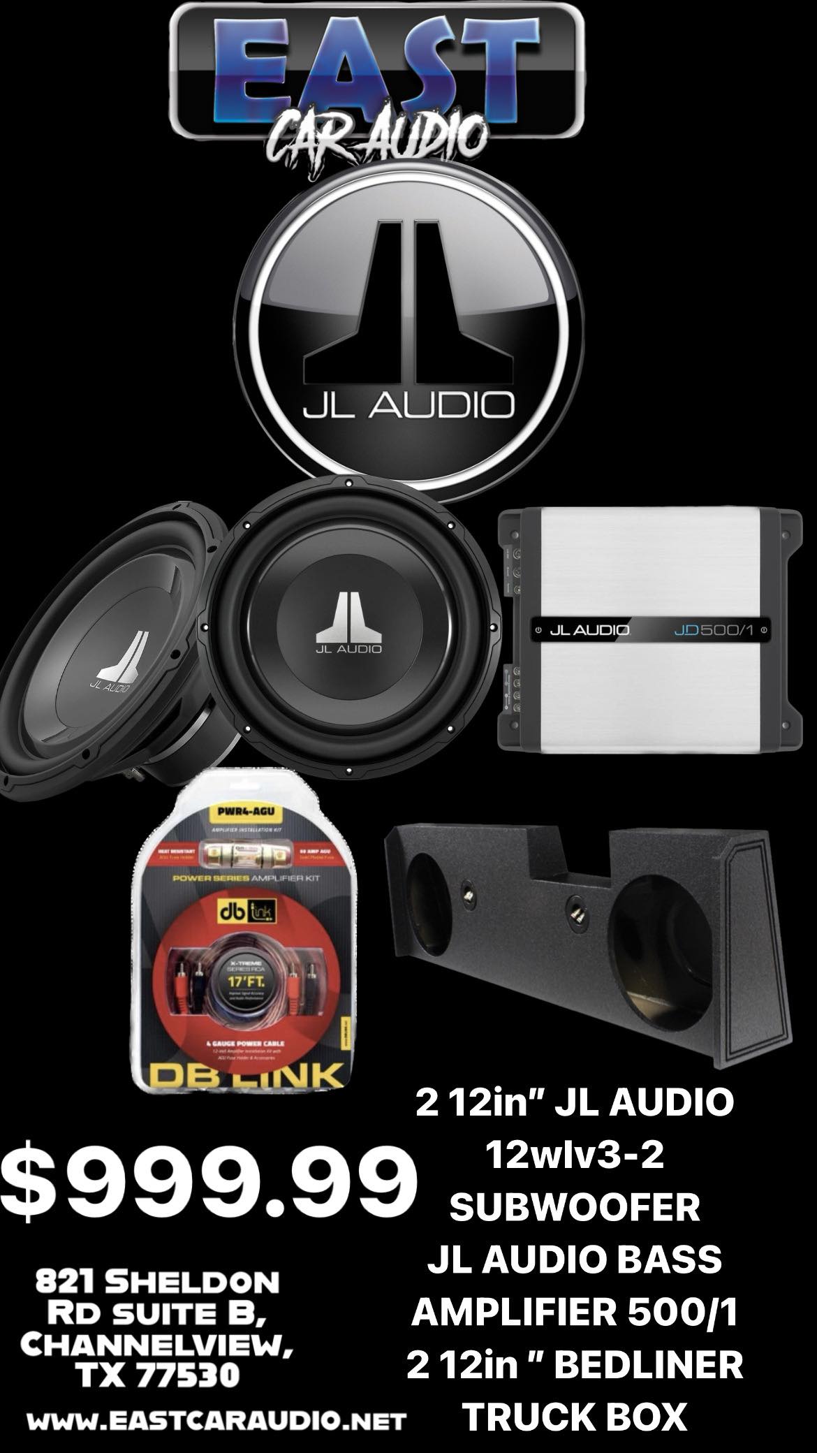 JL AUDIO  subwoofer Combo TRUCK