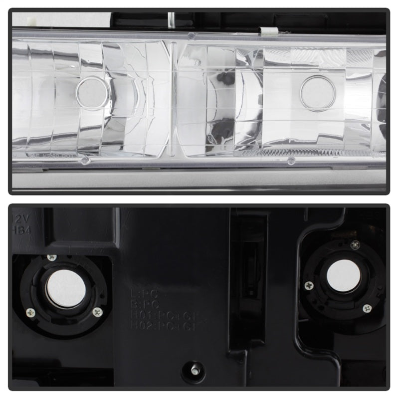 xTune Chevy Suburban 94-98 Headlights w/ Corner & Parking Lights 8pcs Chrome HD-JH-CCK88-AM-C-SET (Copy)