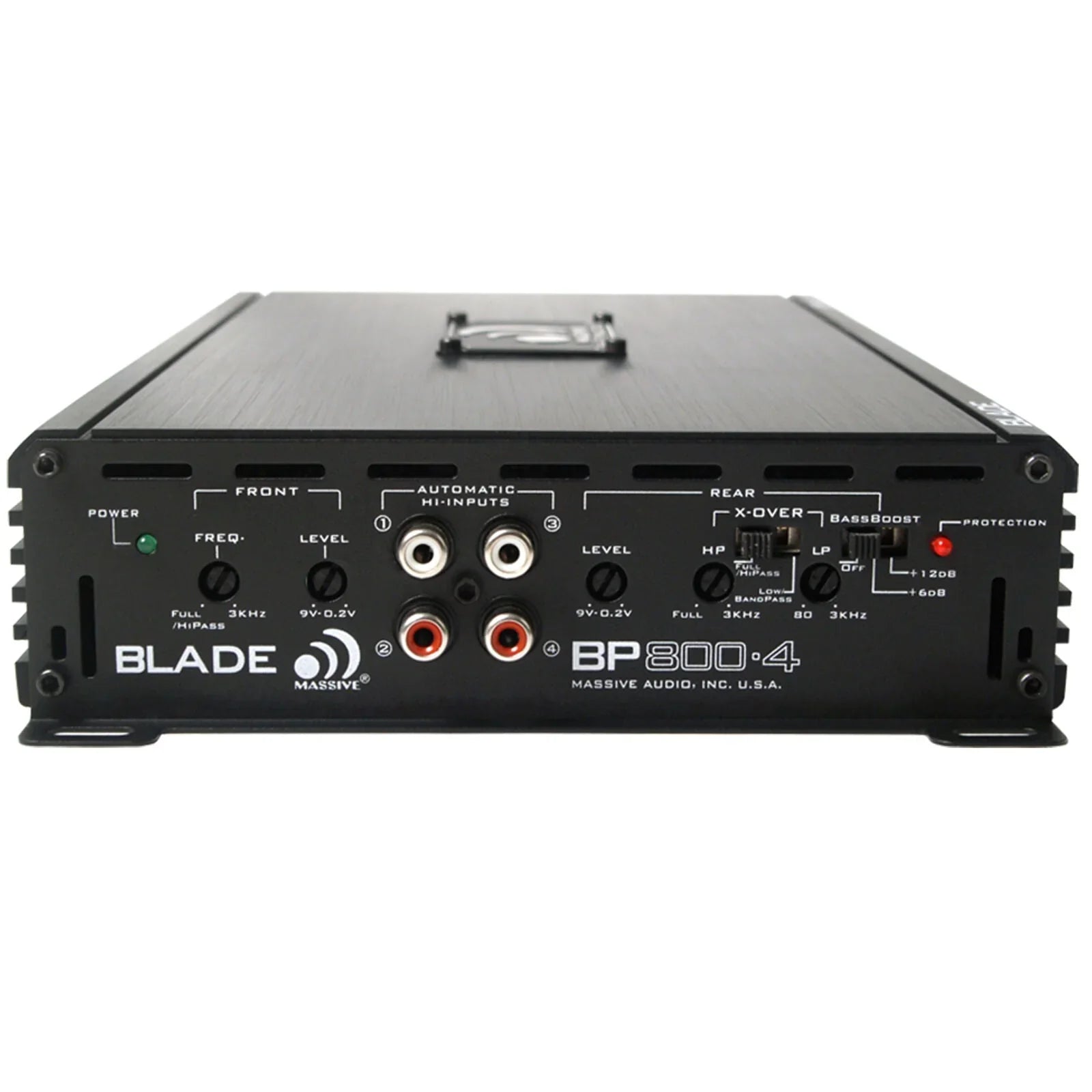 MASSIVE CAR AUDIO 4 CH AMPLIFIER CLASS A/B 800W BLADE SERIES BP800.4 V2