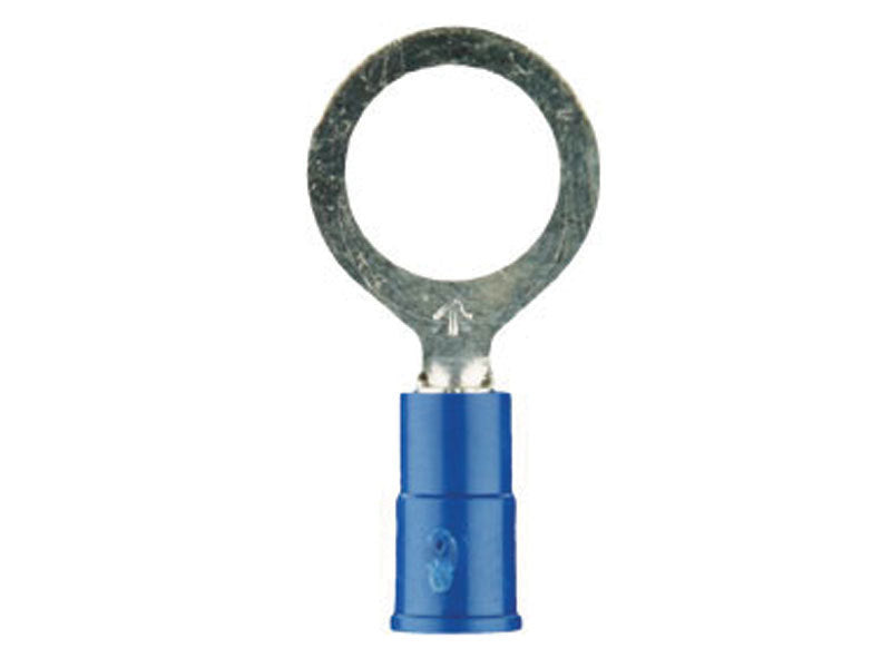 Install bay 3MBVRT10 3M Blue Vinyl Ring Terminal 16-14 Gauge #10 Package of 100