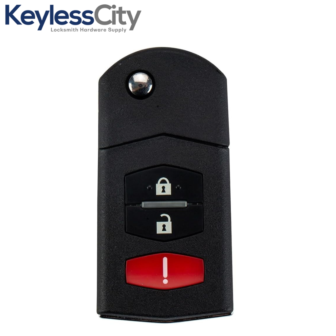 2004-2008 Mazda 6 / RX8 / 3-Button Flip Key / PN: GP7A-67-5RYB / KPU41788 (AFTERMARKET)