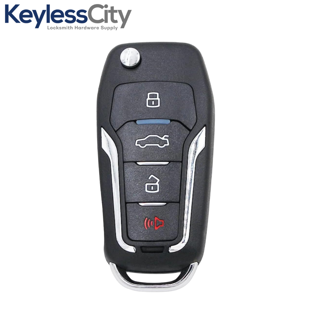 2000-2019 Mercury Lincoln Ford / 4-Button Flip Key / PN: 5912512 / CWTWB1U331 (AFTERMARKET)