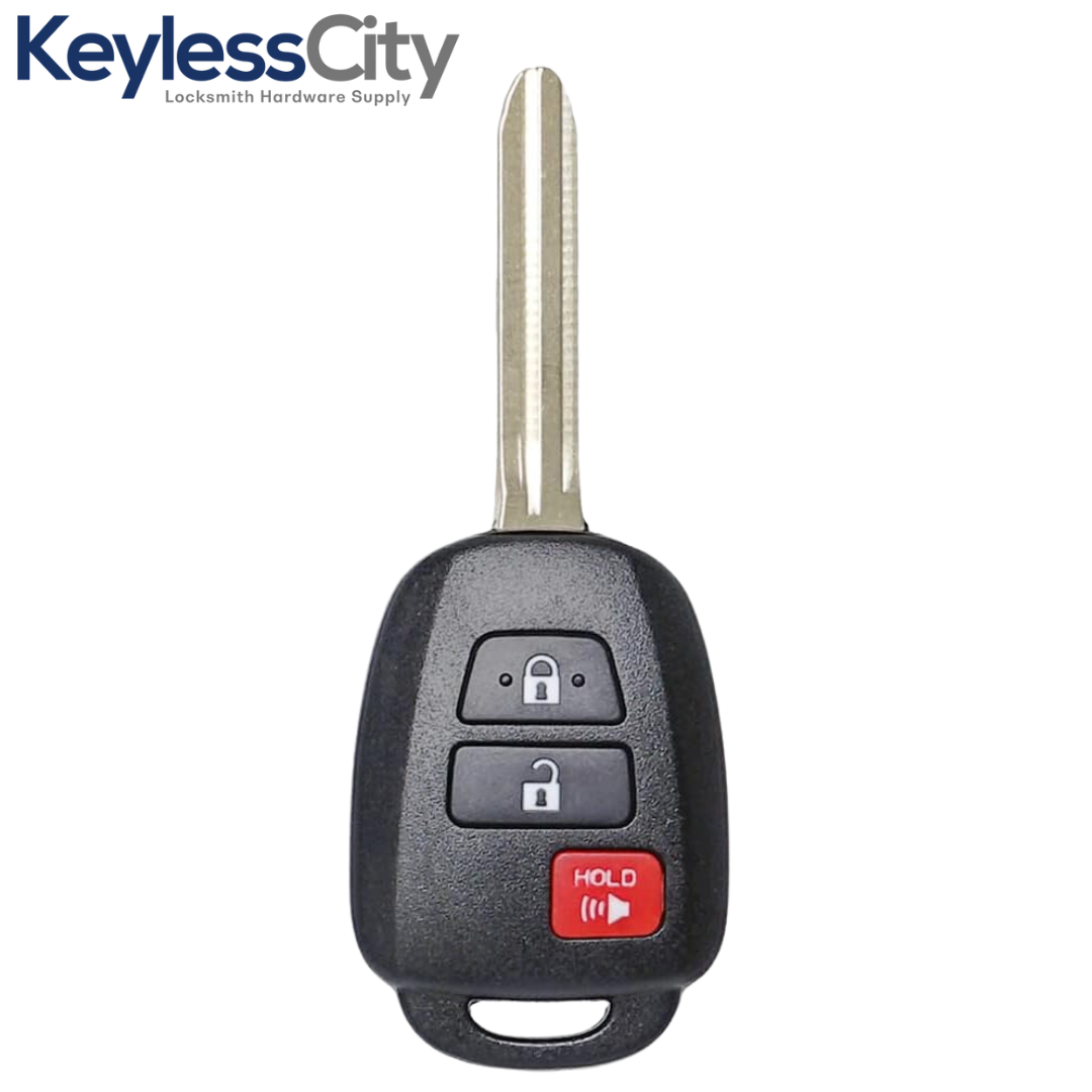 2013-2019 Toyota RAV4 Prius C / 3-Button Remote Head Key / PN: 89070-42D30 / HYQ12BDM (H Chip)