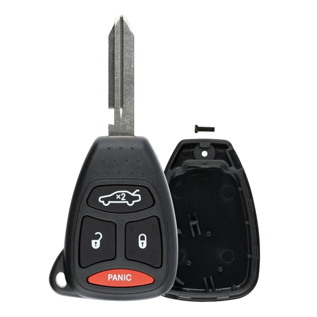 2004-2012 Chrysler / Jeep / Dodge / 4-Button Remote Head Key SHELL / Y159 / KOBDT04A